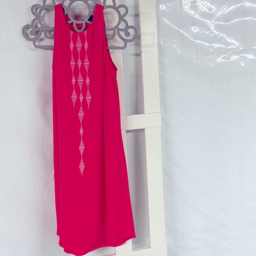 Apt 9, size small, hot pink sleeveless dress